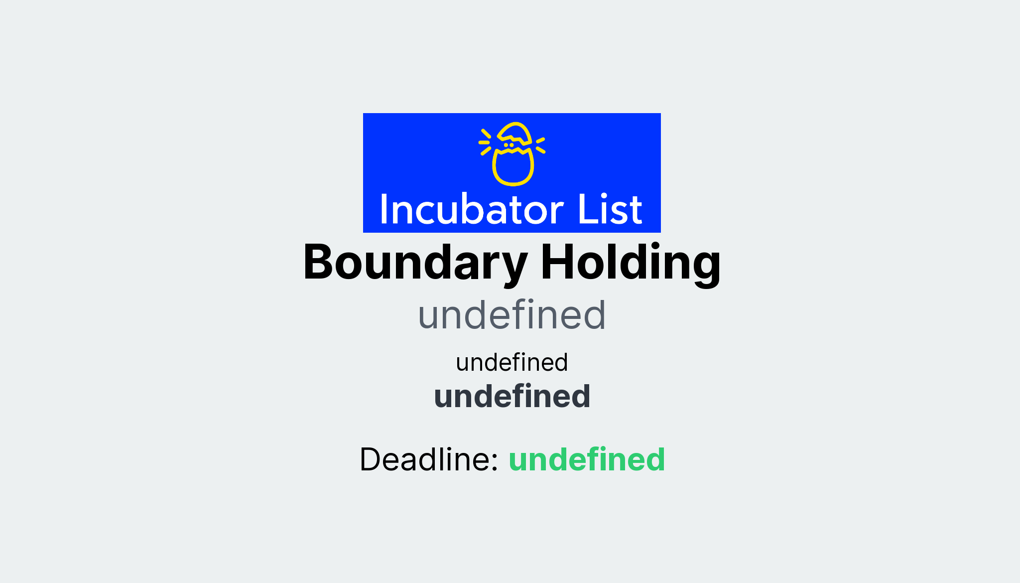 Boundary Holding Key Information